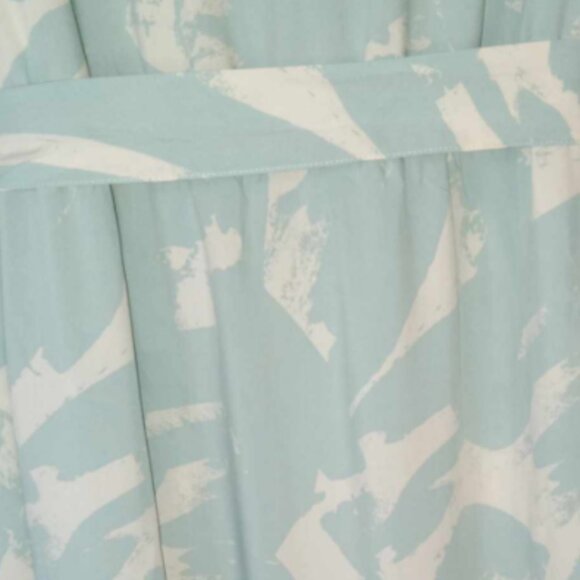 Ava & Viv White Sage Mint Green Graphic Belted Sleeveless Maxi Dress NWOT 3X - Picture 2 of 3